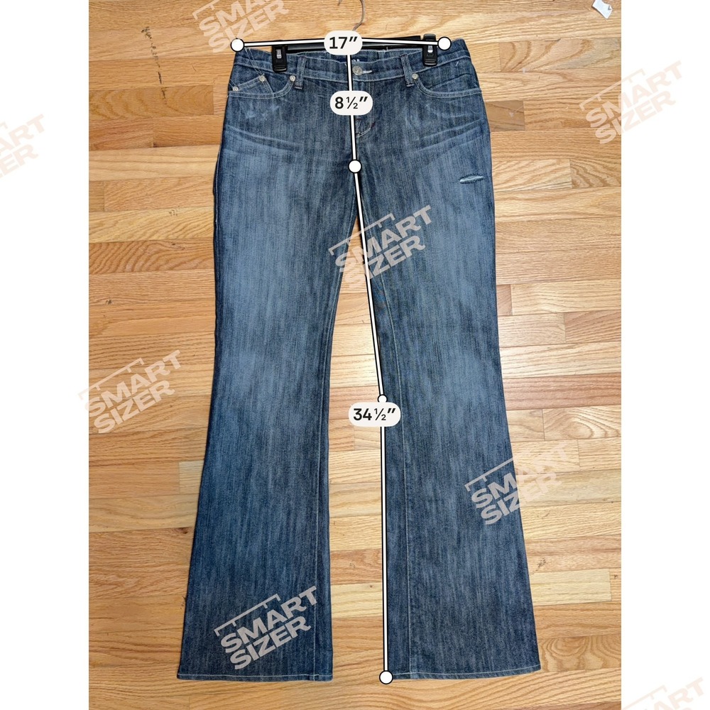 Rock & Republic Y2K Flare Jeans Womens Size 29 Indie Sleaze Vintage Denim - Picture 8 of 8